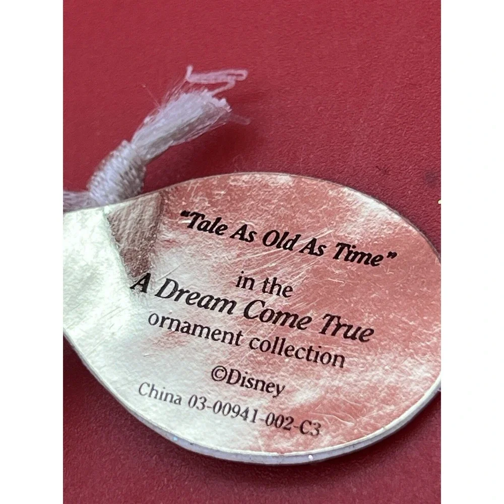 DISNEY'S Belle Beauty & The Beast A Dream Come True Ornament Ashton Drake